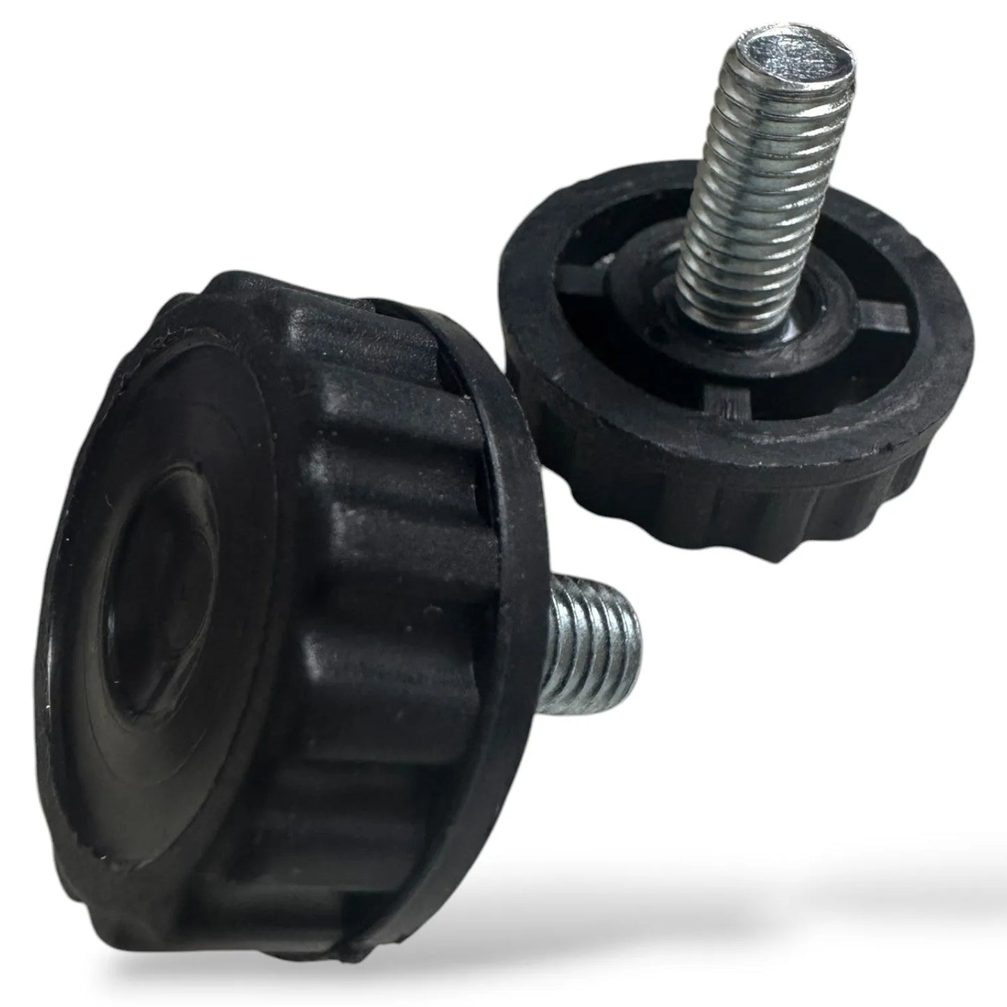 Bouton de serrage moleté, base en plastique M6x20 D30 - Lot 10pcs - SQES