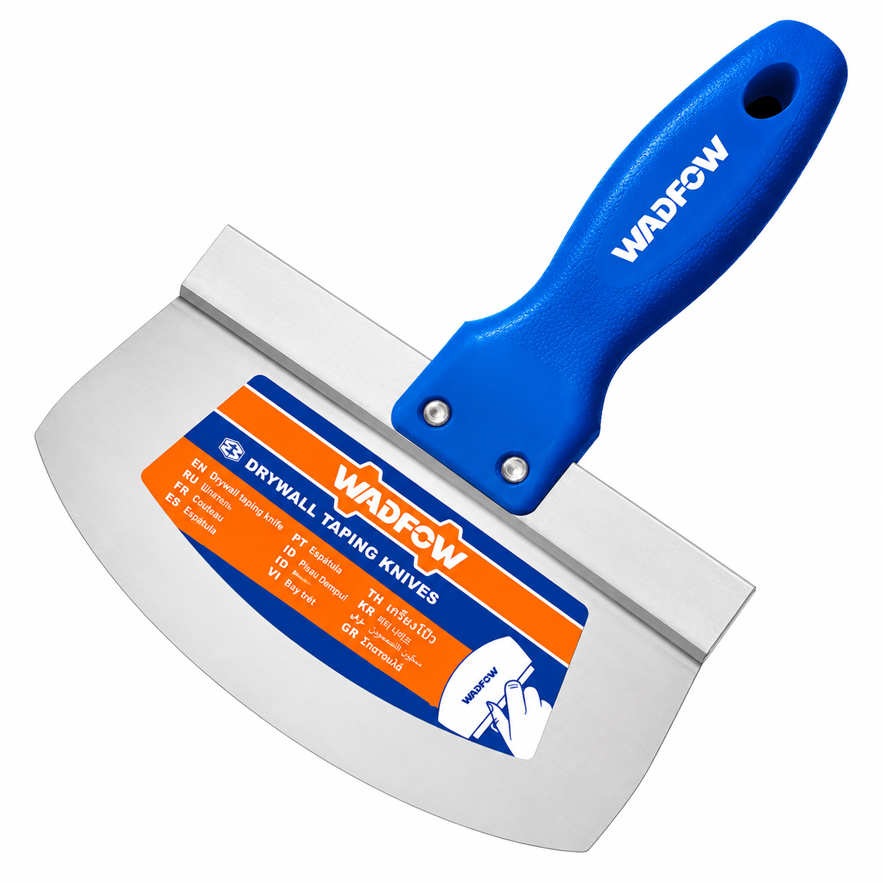 Spatule Demi-Ronde 8" WADFOW WPT6308 — Lissage, Enduit & Finition Surfaces Courbes | SQES Tunisie