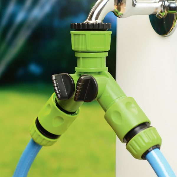 Distributeur d’eau Double Raccord - compatible avec les robinets G3/4" et G1" - CELLFAST - SQES