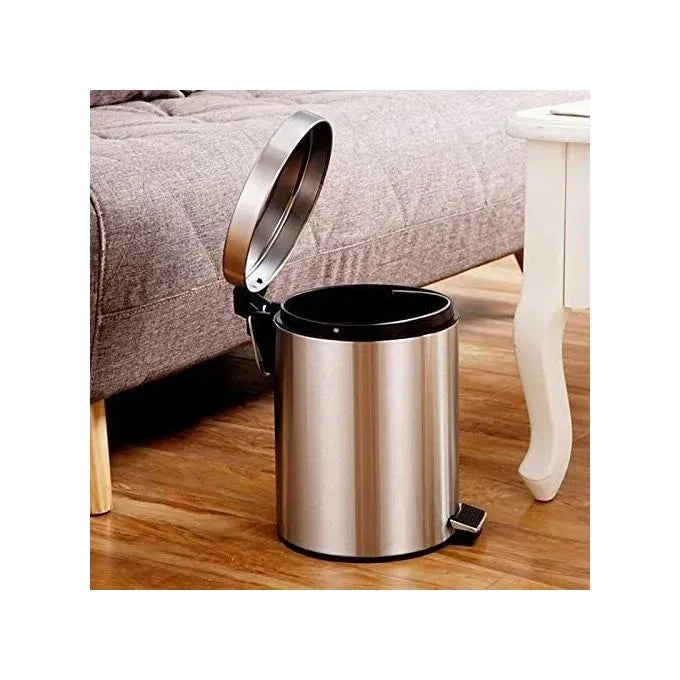 Poubelle à pédale - Acier chromé - 3 litres - SQES