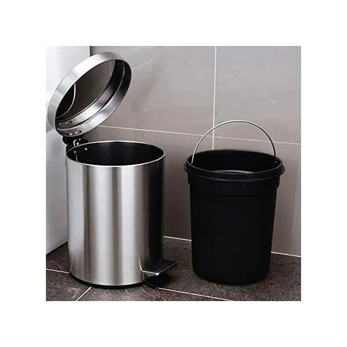 Poubelle à pédale - Acier chromé - 3 litres - SQES