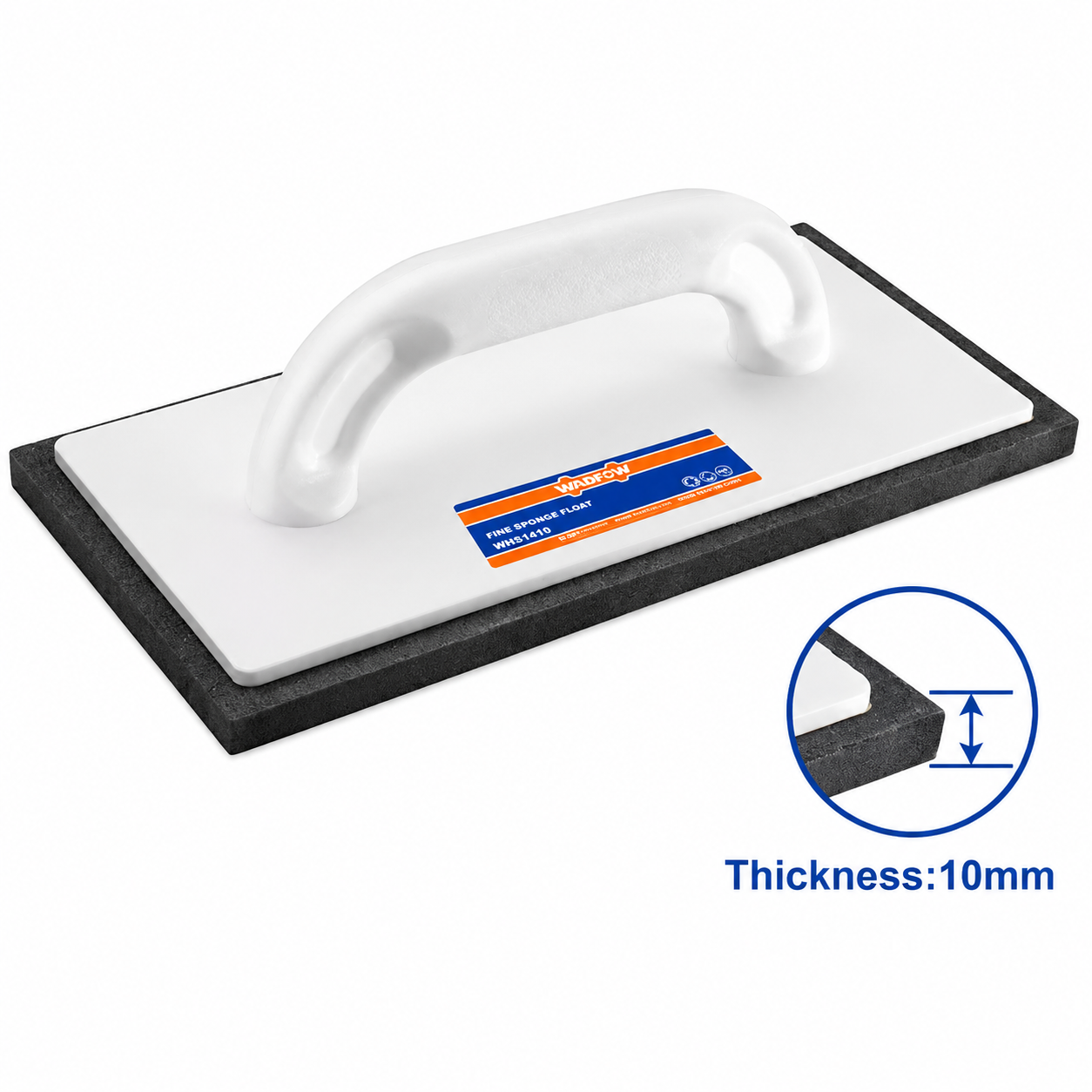 Taloche Plastique Gomme WADFOW WRN1328 280x140mm Application Enduit Maçonnerie Finition | SQES Tunisie