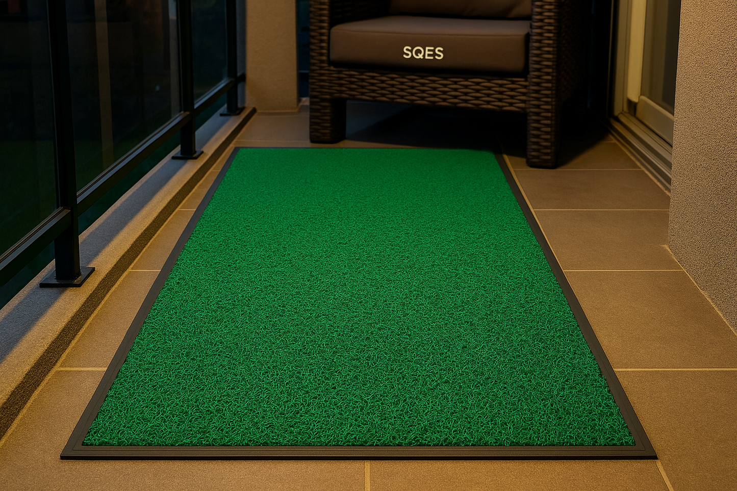Tapis balcon soirée - installation professionnelle