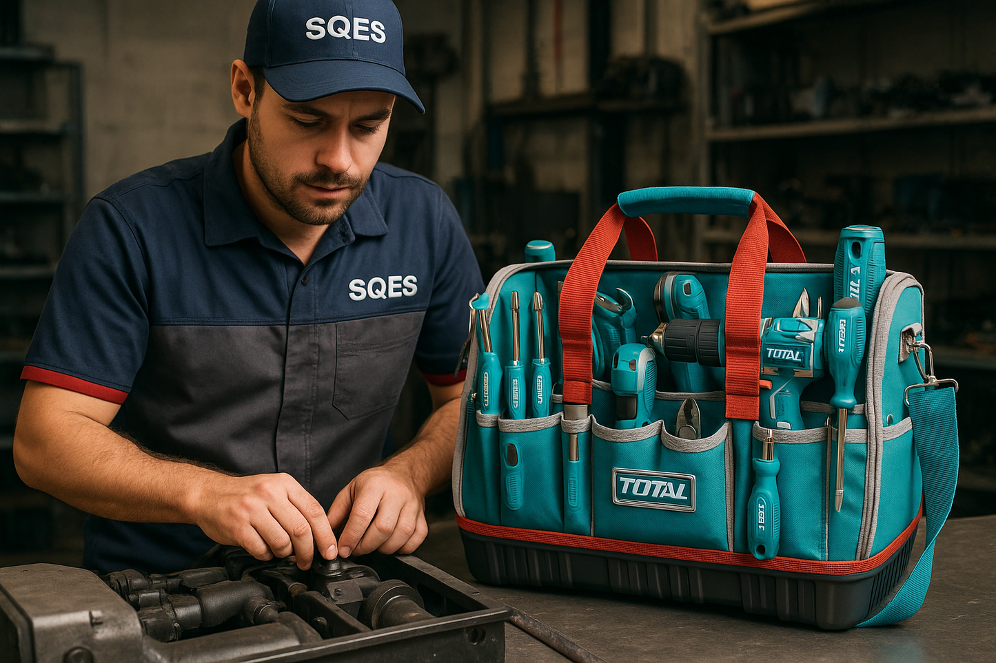 Technicien SQES au travail