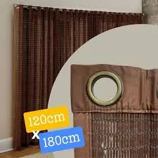 Rideau en Bambou Suspendu - Store de séparation - 120CM X 180CM Marron foncé - SQES
