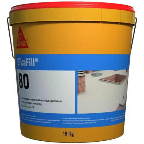 SikaFill-80 – Revêtement d’Étanchéité Élastique Mono composant 18KG - SQES