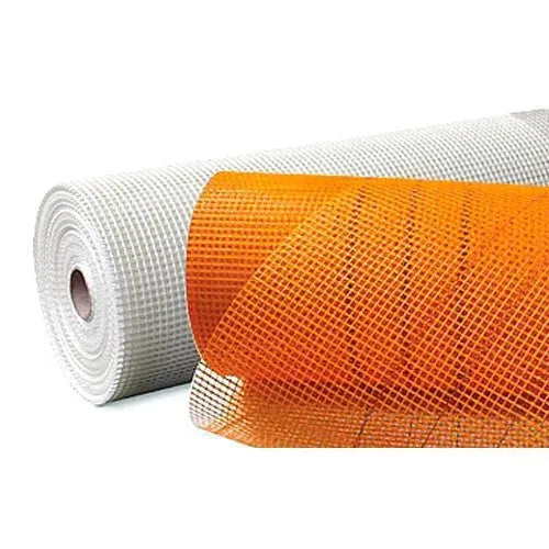 Grillage en fibre de verre pour enduit 0.3mx50m orangé - SQES