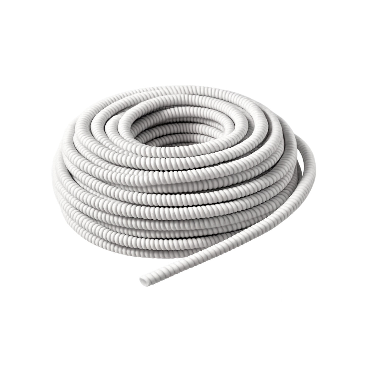 Rouleau de tuyau annelé blanc d’évacuation des condensats, diamètre 16 ou 18 mm – 25 m – SQES