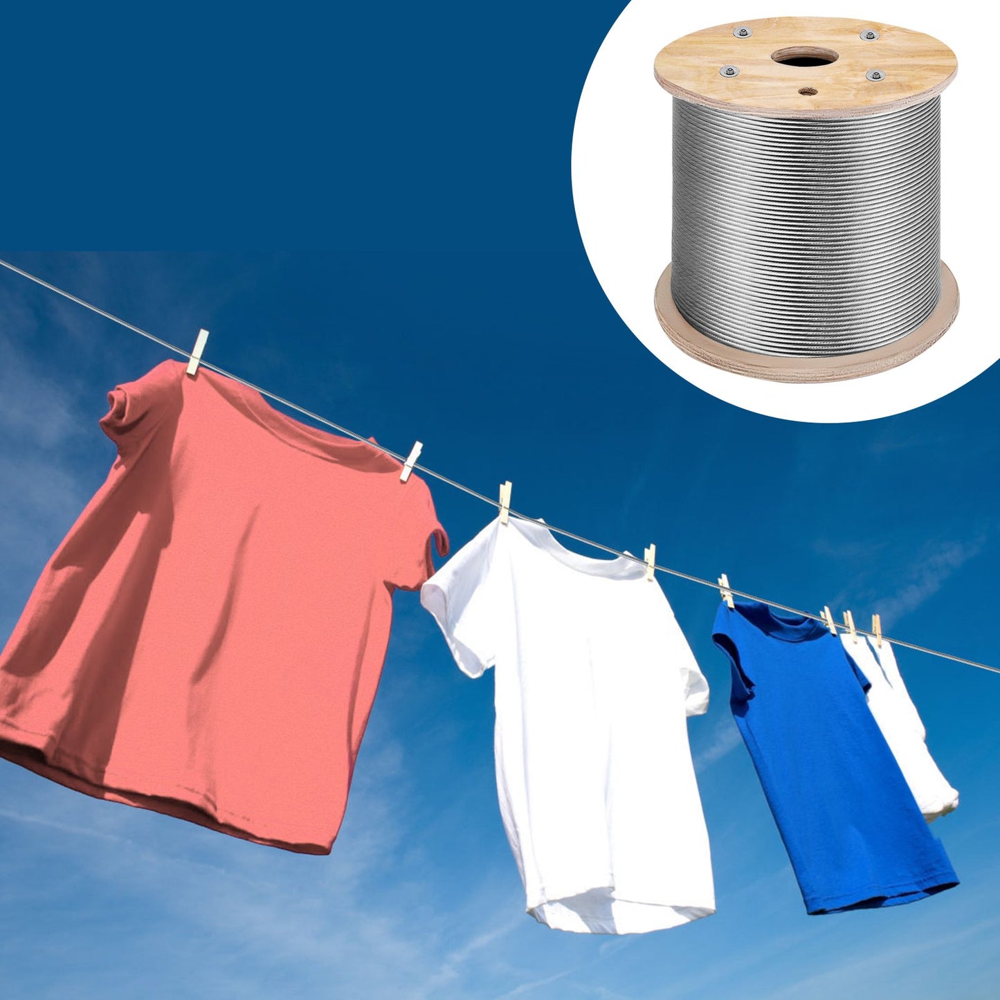 Câble en Acier 6 torons – Rouleau 300 m