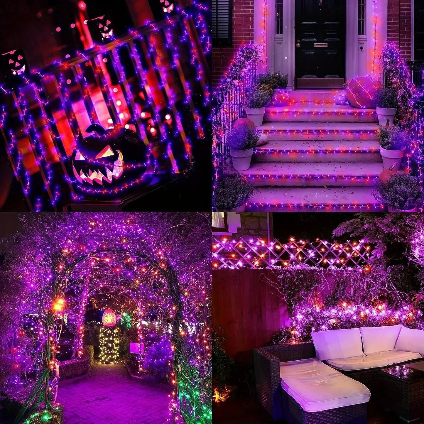 Guirlande lumineuse décoratif - Kit 100 LED Violet - 10M Mauve - SQES