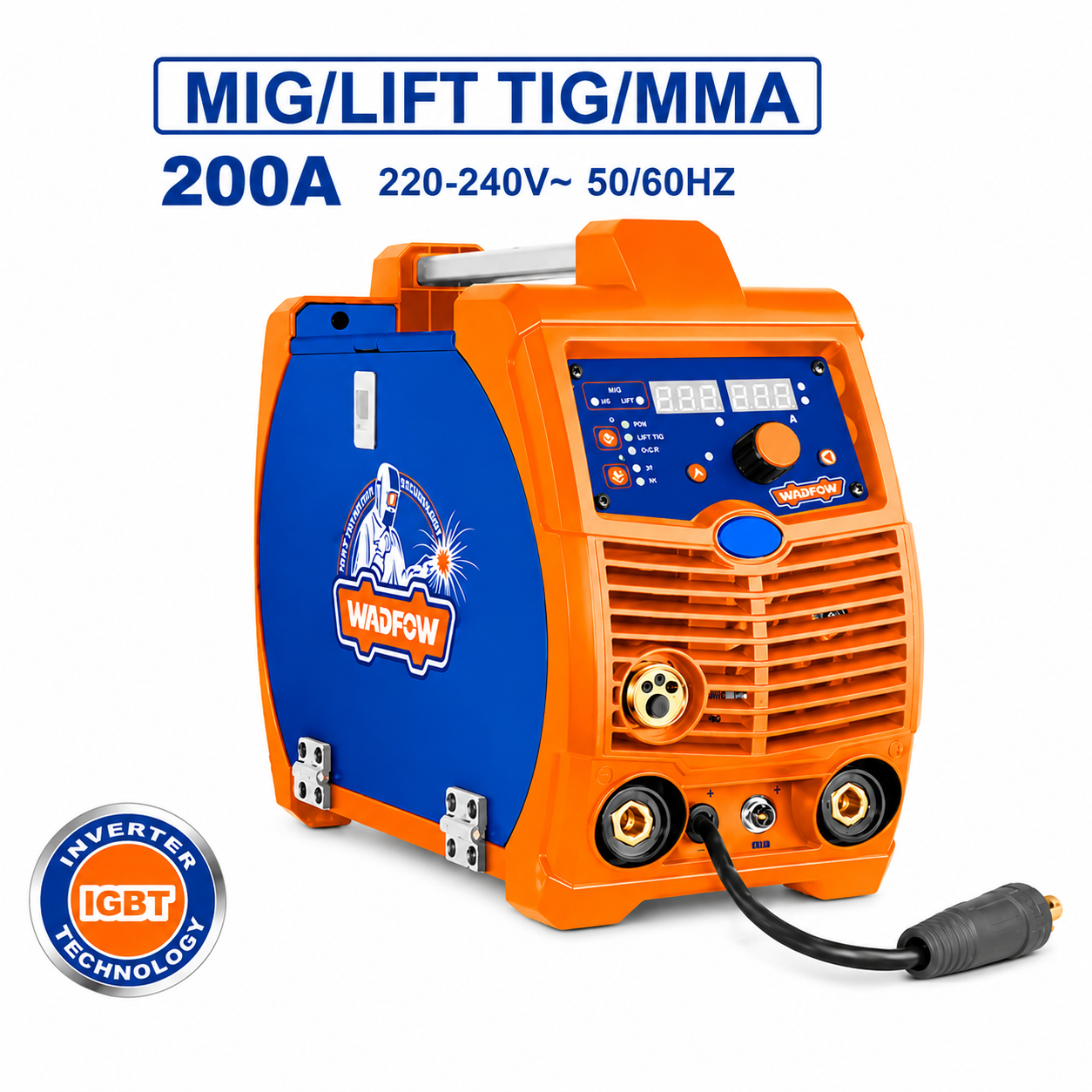 Poste à Souder MMA/TIG 200A WADFOW WGTMA20 — Soudure Électrode Inox Acier Atelier Chantier | SQES Tunisie