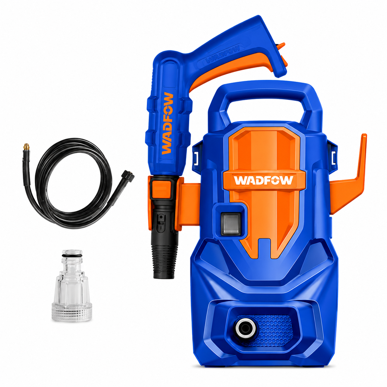Nettoyeur Haute Pression 1200W 90 bar WADFOW WHP3A12 — Lavage Voiture Terrasse Façade Décapage Chantier Filaire | SQES Tunisie