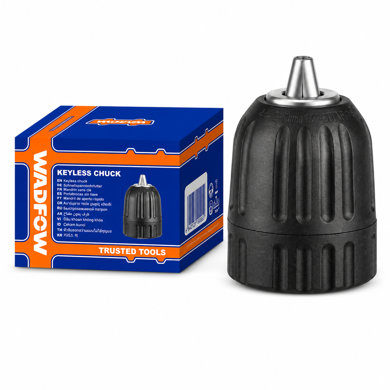 Mandrin Auto-serrant 10mm WADFOW WKCU1210 — Serrage Rapide Sans Clé Perceuse Filaire Sans Fil Atelier Chantier | SQES Tunisie