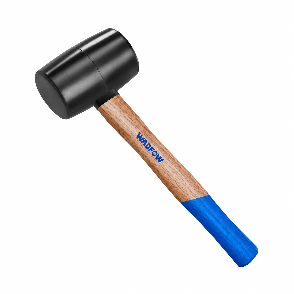Maillet Caoutchouc NR Manche Bois 450g WADFOW WMB7302 — Frappe Douce Carrelage Parquet Assemblage Menuiserie Chantier | SQES Tunisie