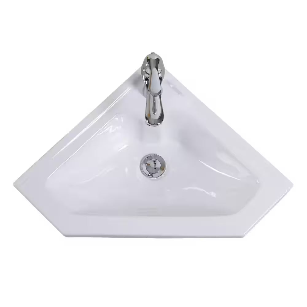 Plan vasque Acrylique Yaris Angle 46cm x 46cm - DURA