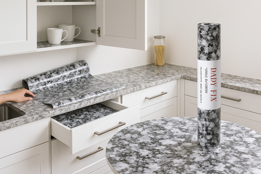 Papier Adhésif Décoratif DAD FIX : Transformez Vos Étagères, Dressing et Cuisine