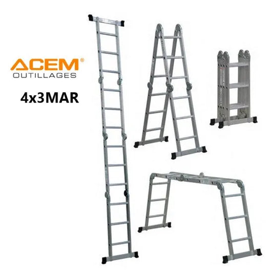 Echelle Multifonction Aluminium ACEM - 4X3MAR - SQES