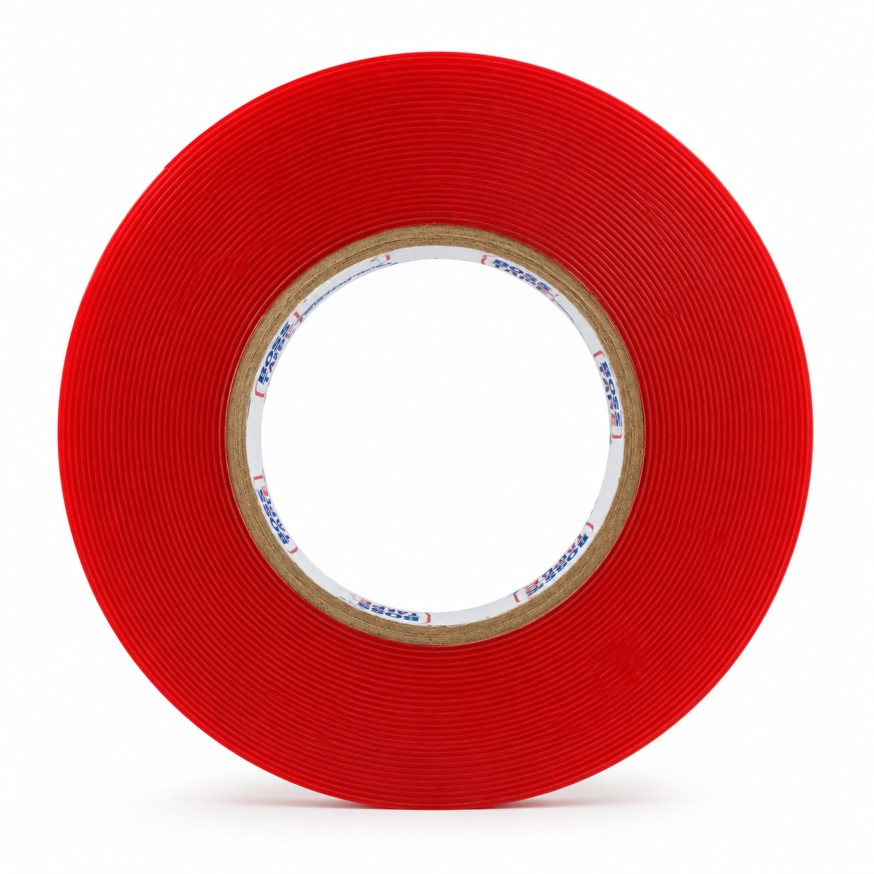 Ruban adhésif double face acrylique transparent BOSS TAPE 13mm x 11m film rouge – SQES Ariana Tunisie