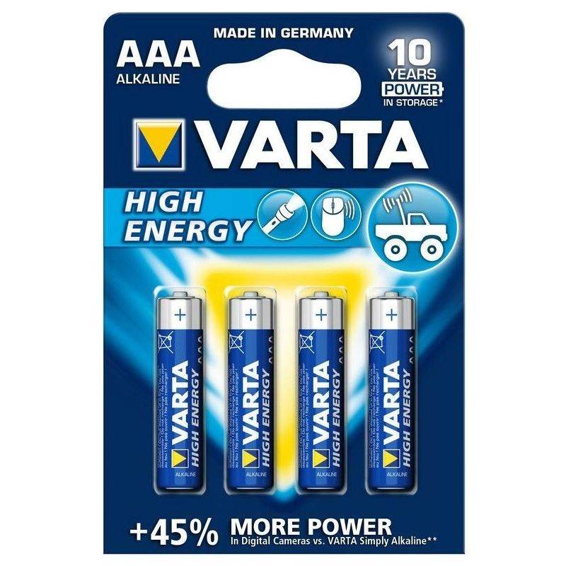 VARTA Pile Longlife Power AAA LR03 PACK 4 High Energy