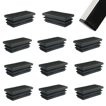 Embout Rectangulaire pour bouchon de meuble - 20 pcs 60mmx30mm NOIR - SQES
