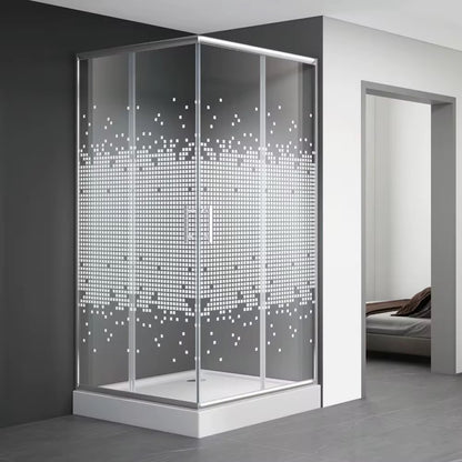Cabine de douche carré 90/90/190 chromé