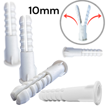 Cheville Plastique en PEHD – Résistance Maximale pour Fixations Solides 10mm