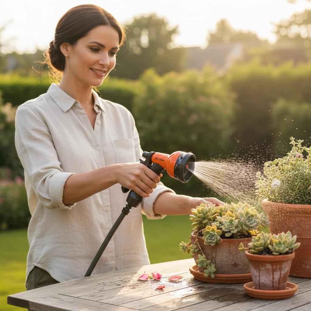 Pistolet d'Arrosage 8 Motifs ACEM - Jet Réglable Multi-Usage pour Jardin