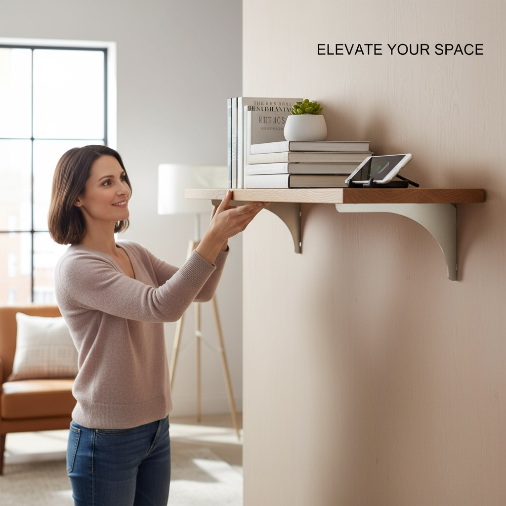 Support étagère inox (2pcs)