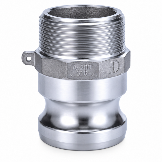 Adaptateur Camlock Aluminium Type F – Mâle x Mâle