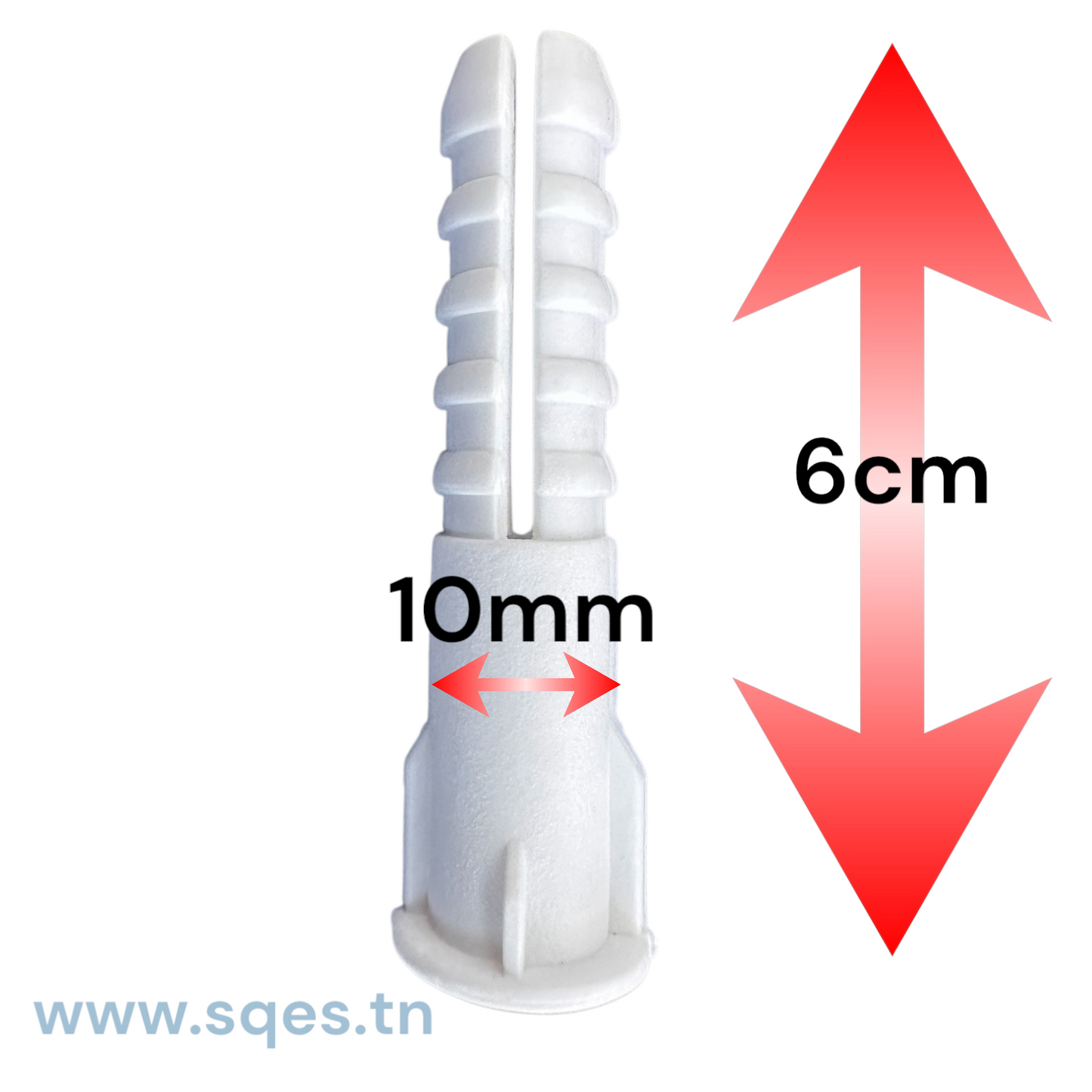 Cheville Plastique en PEHD – Résistance Maximale pour Fixations Solides 10mm