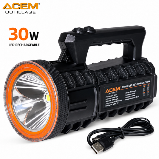 Torche LED Rechargeable 30W – TL430