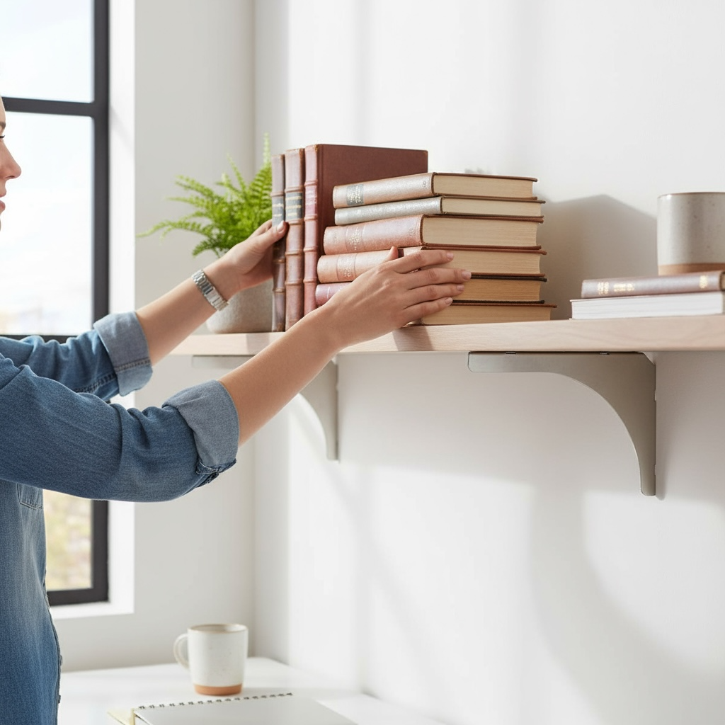 Support étagère inox (2pcs)