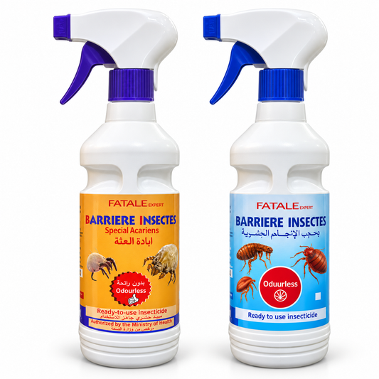 Pack anti-acariens, puces et punaises 2 × 500 ml – Fatal Expert