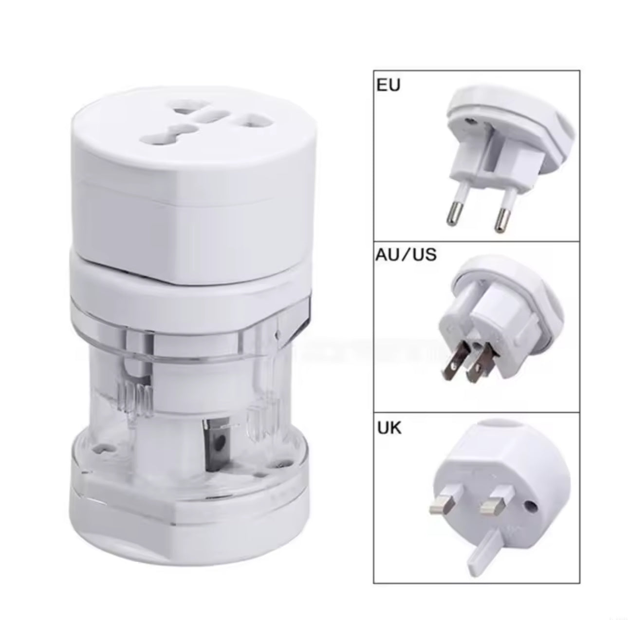 Adaptateur de Voyage Universel Tout-en-Un – Compatible Monde Entier