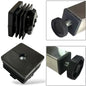 Embout carré a écrou M10 pour Pied de meuble - 20 pcs 40mmx40mm intérieur NOIR - SQES