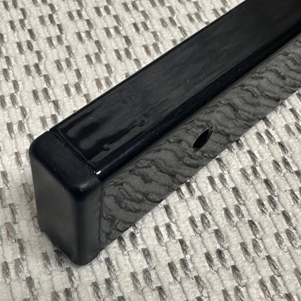 Lot de 2 Supports d'étagère robustes, Equerres muraux en tube métallique Noir - SQES