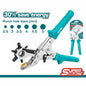 TOTAL Pince de poinçonnage pour ceinture en cuir - perforateur de trou - 250mm - SQES