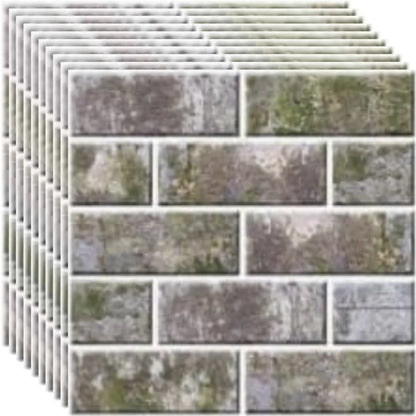 Lot de 10 Panneaux Mural Adhésif - Imitation pierre naturelle 3D - 35*35*0.8 cm (N°05) - SQES