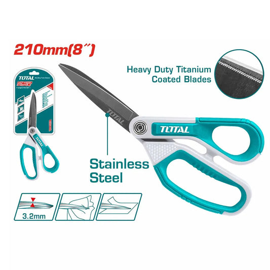 Ciseau inoxydable - Lame Titanium - 210mm - SQES