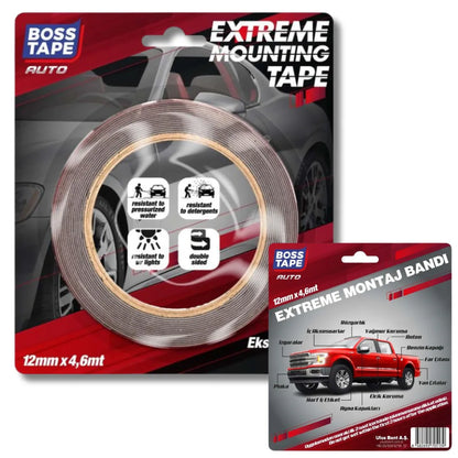 BOSS TAPE Ruban adhésif pour accessoire de véhicule conditions extreme 12mmx4,6mt - SQES
