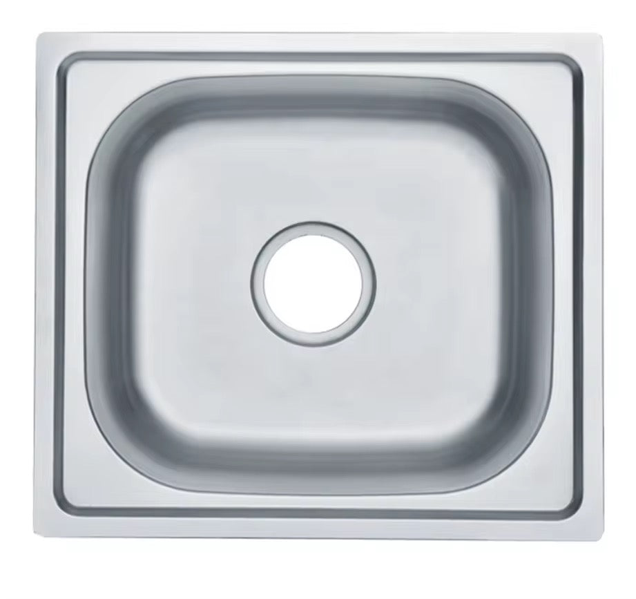 Évier Inox Simple Bac Encastrable 50/50cm