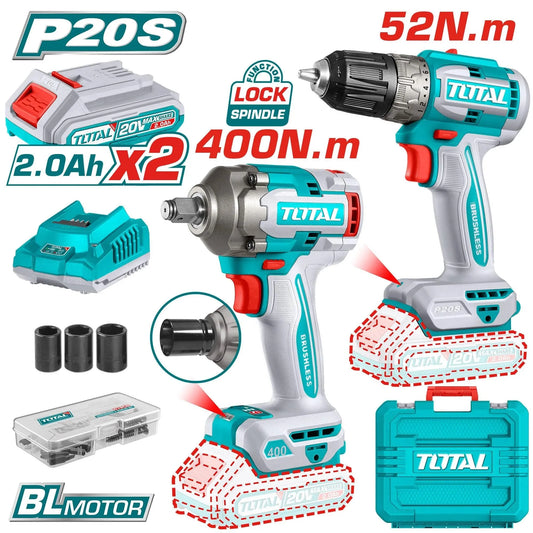 Pack Visseuse + Boulonneuse Sans fil - 20V TCKLI20271 - - SQES