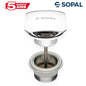 BONDE DE LAVABO CLIC CLAC CARREE EN LAITON - 1959A00 - SQES