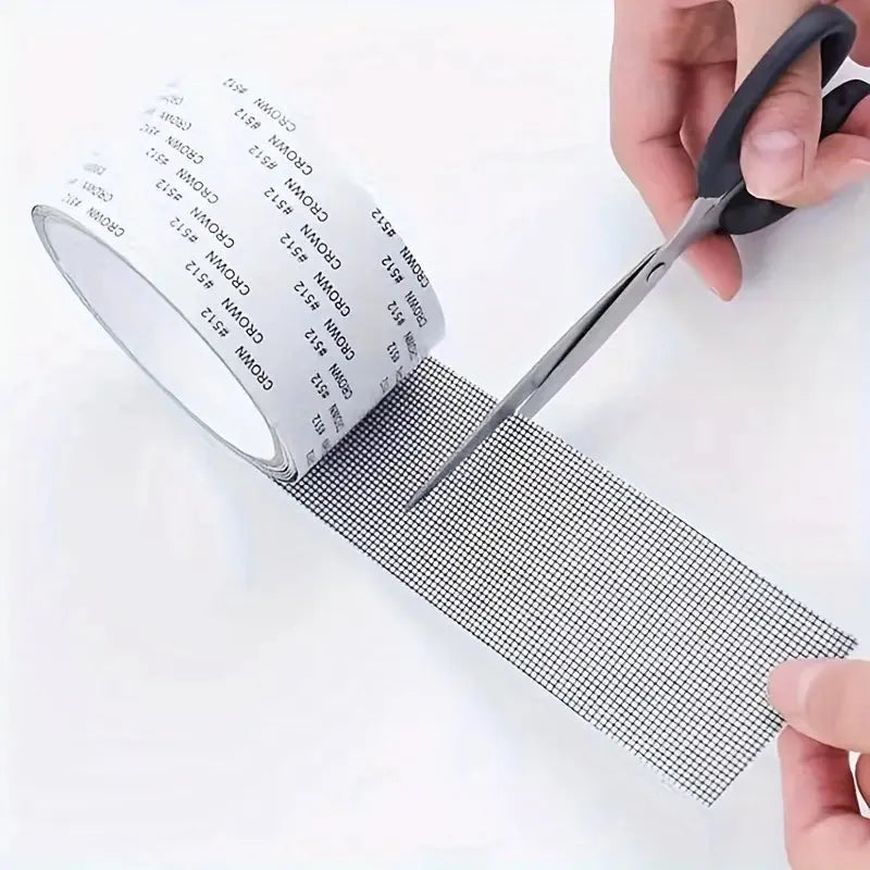 BOSS TAPE Ruban de Réparation pour Moustiquaire Autocollant, Réparation de Trous et Déchirures 50mmx2m - SQES