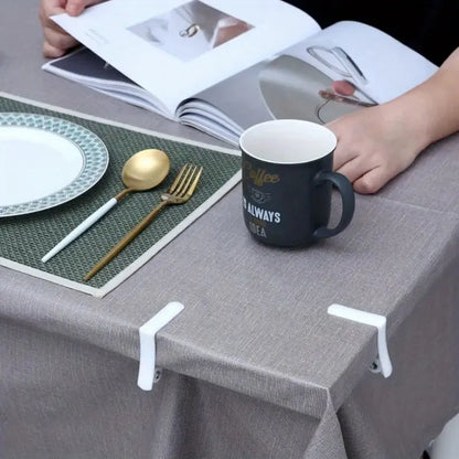 Pince pour nappe de table en plastique - Serre nappes blanc - SQES