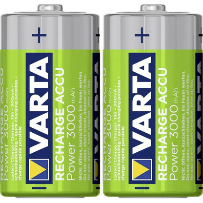 VARTA Pile Rechargeable LR20 ACCUS 3000 mAh BP2 - Pack de 2