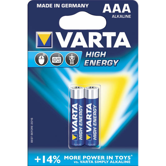 VARTA Pile Longlife Power AAA LR03 PACK 2 High Energy