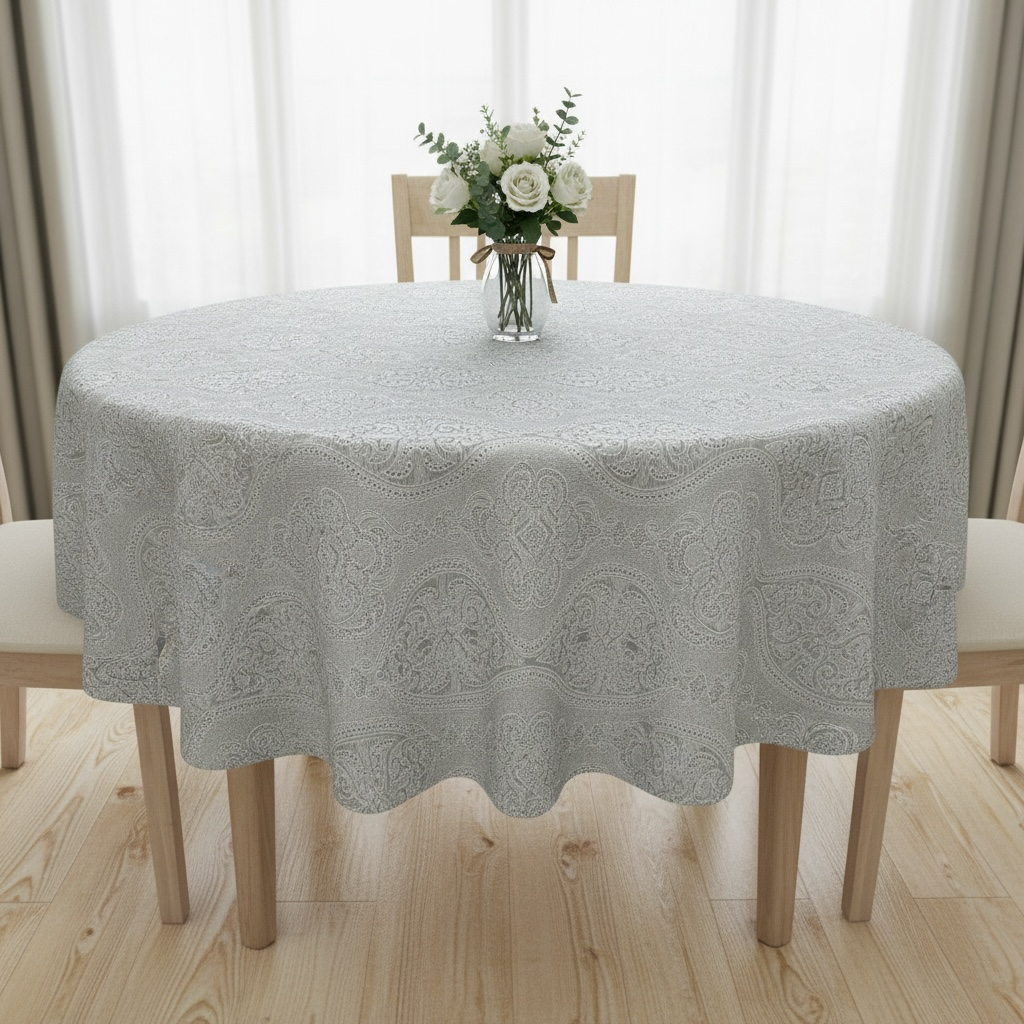 Nappe de Table Verte 1,4m x 2m - Décoration Cuisine Élégante