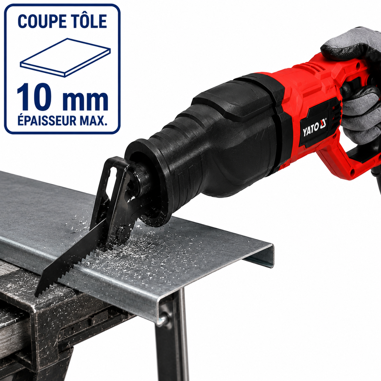 Scie à Sabre Sans Fil YATO 18V – Bois, Métal, Pvc & Viande