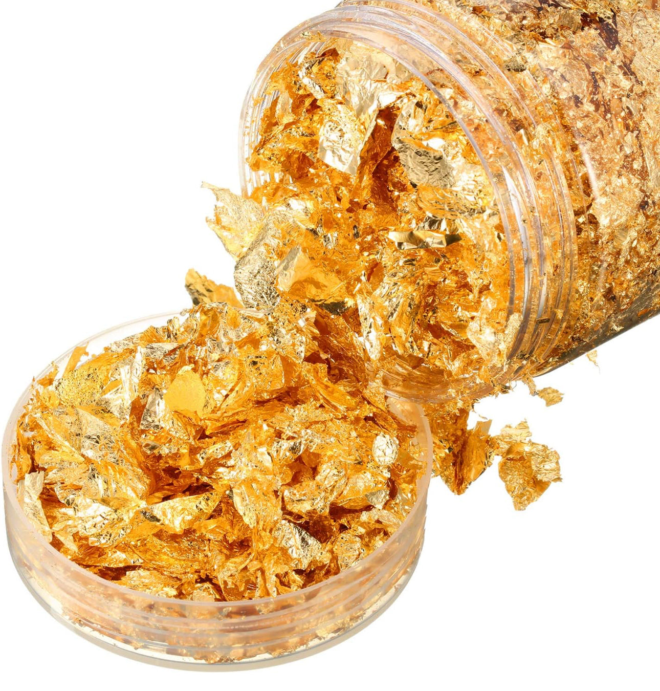 Flocons de Feuilles d'Or pour Artisanat, Peinture et Décoration Ongles